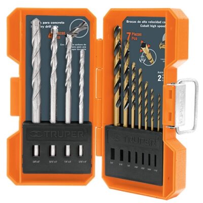 Juego de brocas para metal y concreto 11 piezas JBAC-11 11335 Truper