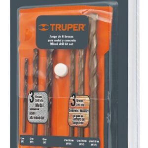 Juego de brocas para metal y concreto 6 piezas JBAC-6 11336 Truper