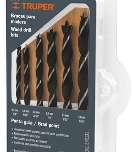 Juego de brocas para madera  piezas JBMA-6 11337 Truper