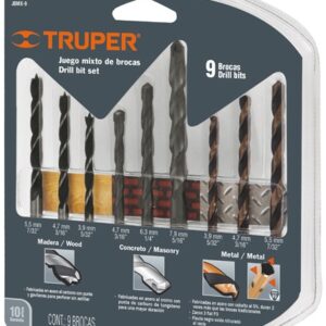 Juego de brocas mixto 9 piezas JBMX-9 11339 Truper