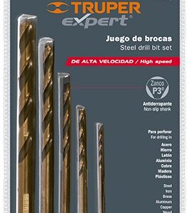 Juego de brocas de alta velocidad 5 piezas JBAV-5 11394 Truper