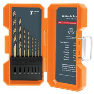 Juego de brocas de alta velocidad 7 piezas JBAV-7 11396 Truper