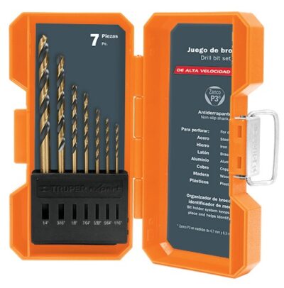 Juego de brocas de alta velocidad 7 piezas JBAV-7 11396 Truper