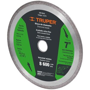Disco diamantado 7 pulgadas continuo DDT-804C 11579 Truper