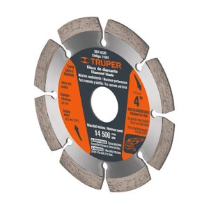 Disco de diamante 4 pulgadas segmentado DDT-832D 11581 Truper