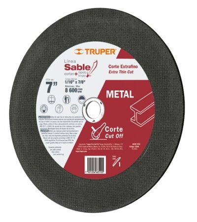 Disco 'Sable', corte extrafino metal, tipo 1, 7' DICOF-7020 11586 Truper