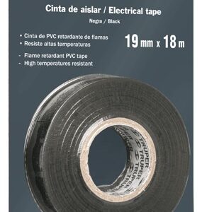 Cinta de aislar # 33, 18m, negra, en blister M-33NB 12499 Truper
