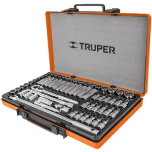 Juego de dados cuadro 1/2 64 piezas std y mm JD-1/2X64MP 12892 Truper