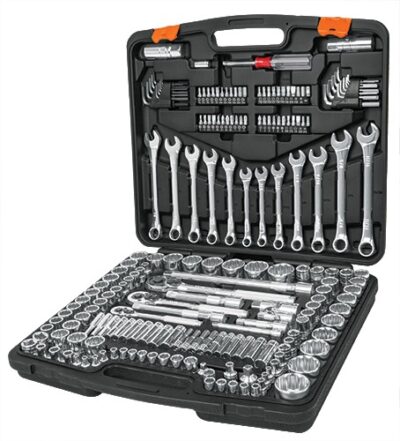 Juego de dados cuadro 1/4 3/8 y 1/2 199 piezas, std y mm JD-199MP 12894 Truper