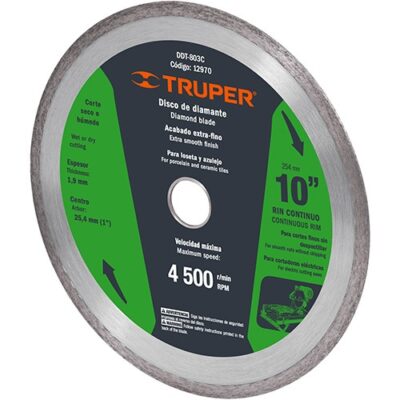 disco diamantado 10 pulgadas continuo DDT-803C 12970 Truper