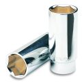 Dado de 6 puntas largo para bujía cuadro 1/2' standard 5/8' D-1220-50L 13365 Truper