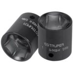 Dado de impacto, 6 puntas, cuadro 1/2' de 13/16' D-7426-H 13382 Truper