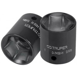 Dado de impacto, 6 puntas, cuadro 1/2' de 13/16' D-7426-H 13382 Truper