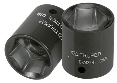 Dado de impacto, 6 puntas, cuadro 1/2' de 1' D-7432-H 13385 Truper