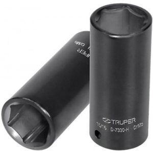 Dado de impacto, largo, 6 puntas, cuadro 1/2' de 9/16' D-7318-HL 13389 Truper
