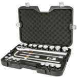 Juego de autoclé cuadro 3/4 24 piezas milimétricos JD-3/4X24M 13874 Truper