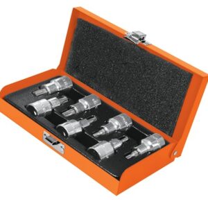 Juego dados punta Torx cuadro 1/2 7 piezas JPT-1/2X7 13928 Truper