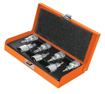Juego dados punta Torx cuadro 1/2 7 piezas JPT-1/2X7 13928 Truper