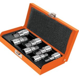 Juego dados punta hexagonal cuadro 1/2 7 piezas JPH-1/2X7PH 13929 Truper