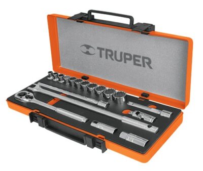 Juego de autoclé cuadro 1/2 19 piezas JD-1/2X19P 13934 Truper