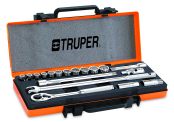 Juego de autoclé cuadro 1/2 19 piezas milimétricos JD-1/2X19M 13936 Truper