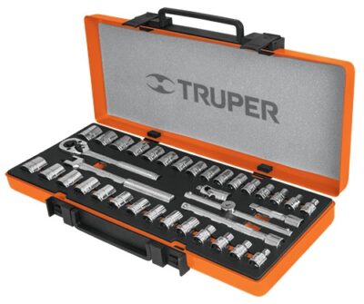Juego de autoclé cuadro 3/8 36 piezas std y mm JD-3/8X36MP 13955 Truper