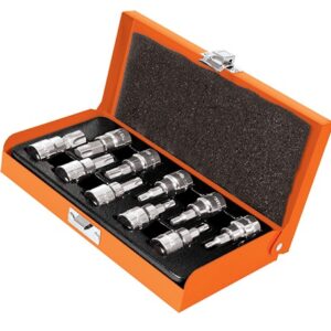Juego de dados, punta Torx cuadro 3/8 10 piezas JPT-3/8X10 13976 Truper