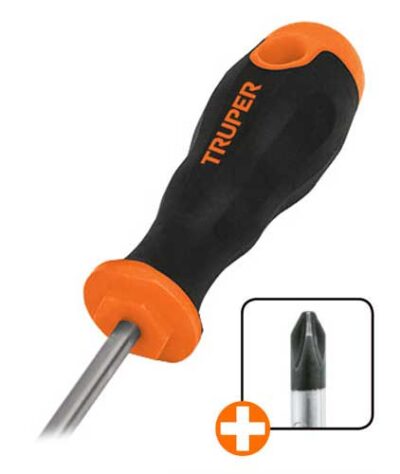 Desarmador punta Phillips # 0  4 pulgadas  DP-1/8X4B 14055 Truper