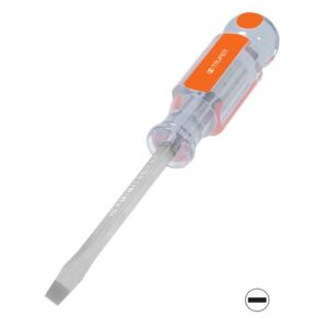 Desarmador plano 1/4 x 4 barra cuadrada mango acetato' DC-1/4X4 14092 Truper