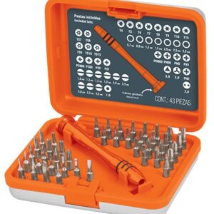 Juego desarmadores de precisión punta intercambiable 43pzas JOY-43 14163 Truper