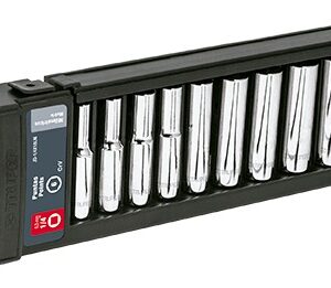 Juego de dados largos, cuadro 1/4 10 piezas milimétricos JD-1/4X10LM 14168 Truper