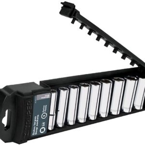Juego de dados largos cuadro 3/8 9 piezas JD-3/8X9LP 14172 Truper