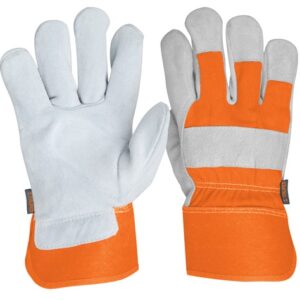 Guantes de carnaza y loneta grandes GU-TECA 14245 Truper