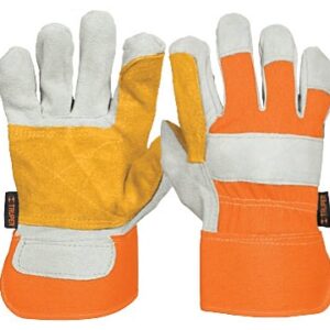 Guantes de carnaza y loneta con refuerzo grande GU-TECA-R 14246 Truper