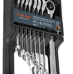 Juego llaves combinadas con matraca 8 pzas Truper Expert JC-8XP 15817 Truper