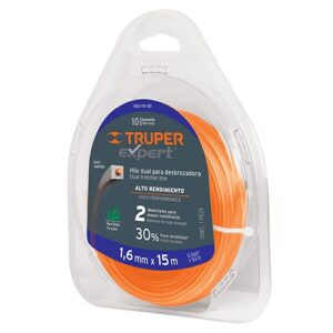 Hilo para desbrozadora dual  15m 0.080' HDU-15-80 15957 Truper