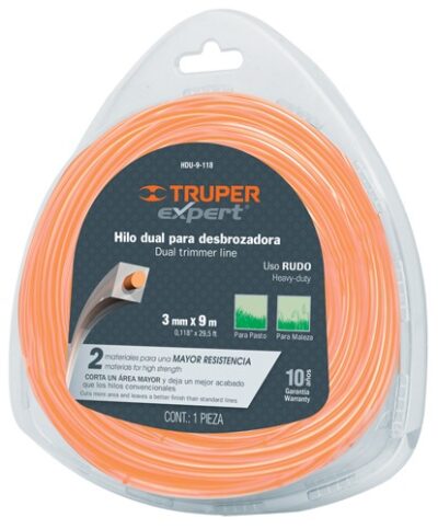 Hilo para desbrozadora dua 9m 0.118' HDU-9-118 15964 Truper