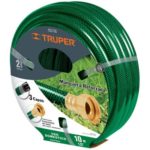 Manguera 1/2' reforzada 3 capas conexiones de latón 20m longitud MAN-20X1/2R 16032 Truper