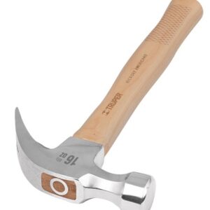 Martillo pulido uña curva 16 oz con mango de hickory MO-16 16654 Truper