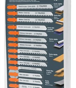 Juego seguetas caladoras zanco T cortes rectos 16 pzas JSCA-16-T 16705 Truper