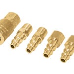 Juego de 4 conectores y 2 coples para compresor de aire CORAL-6 18075 Truper