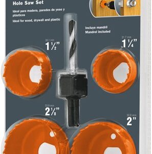 Kit de 5 sierras cortacírculos para maderaKIT-5 18081 Truper