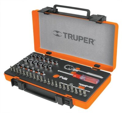 Juego de dados cuadro 1/4 45 piezas JD-1/4X45P 18235 Truper