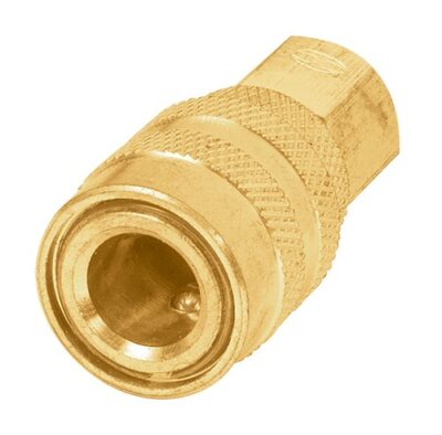Cople rápido  cuerda 1/4 NPT de latón CORUM 19029 Truper
