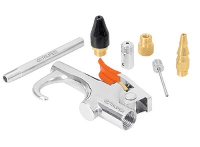 Juego de pistola sopleteadora con 2 boquillas y 4 accesorios JAN-7 19078 Truper