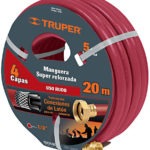 Manguera 20 m 1/2 super reforzada 4 capas MAN-20x1/2X 19792 Truper