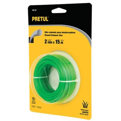 Hilo redondo para desbrozadora 2 mm,  HIDE-80P 20023 Pretul