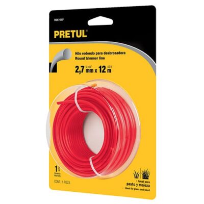Hilo redondo para desbrozadora 2.7 mm,  HIDE-105P 20025 Pretul