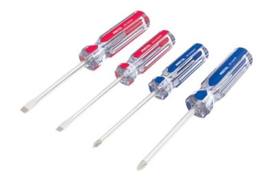 Juego de desarmadores 4 piezas mango PVC, Pretul JD-4TP 20212 Pretul