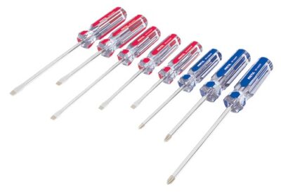 Juego de desarmadores 8 piezas mango PVC  JD-8TP 20213 Pretul